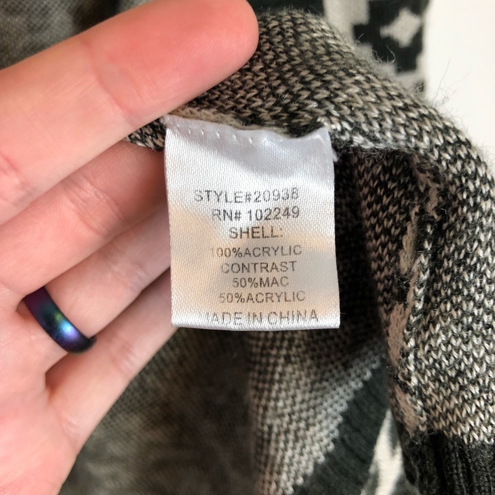 Altar'd State Tribal Print Boho Knit Cardigan - Picture 8 of 8